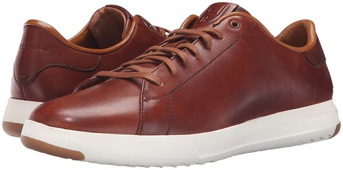 Cole Haan Men's Brown Leather Grandpro Tennis Fashion Sneaker Assorted Sizes