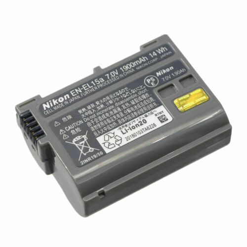 1x NUOVA batteria originale Nikon EN-EL15A per Nikon D7500 D7200 D800E D810 D850 - Foto 2 di 2