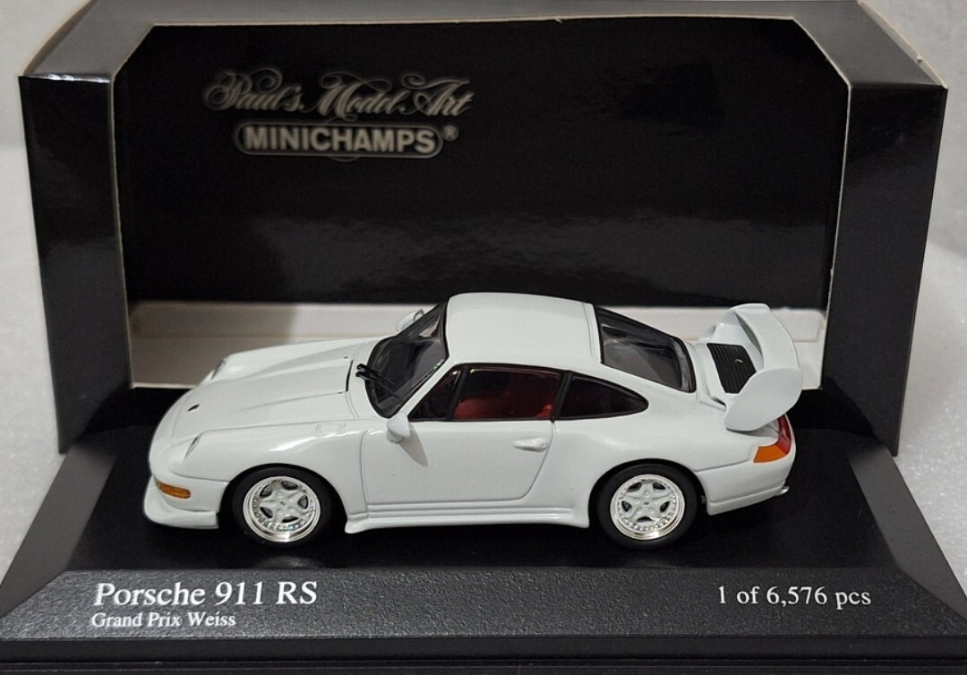 MINICHAMPS Porsche 911 RS 1995 限定1000台 Porsche 911 (993) RS 1995 White 1:43 Minichamps 430065105