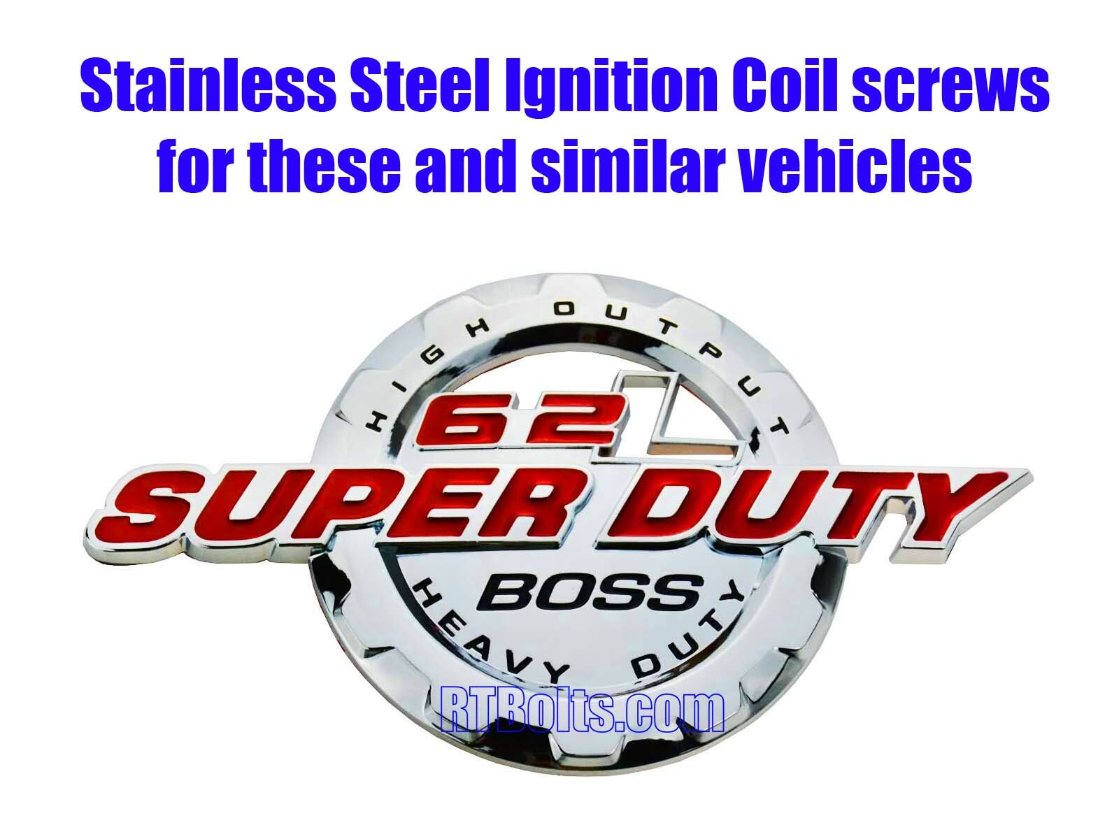 (8) Coil Pack Screws Bolts fits Ford 6.2 Super Duty F250 F350 Stainless