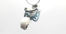 Christmas Ornament for W-oozie Motorcycle White Gold Patterns