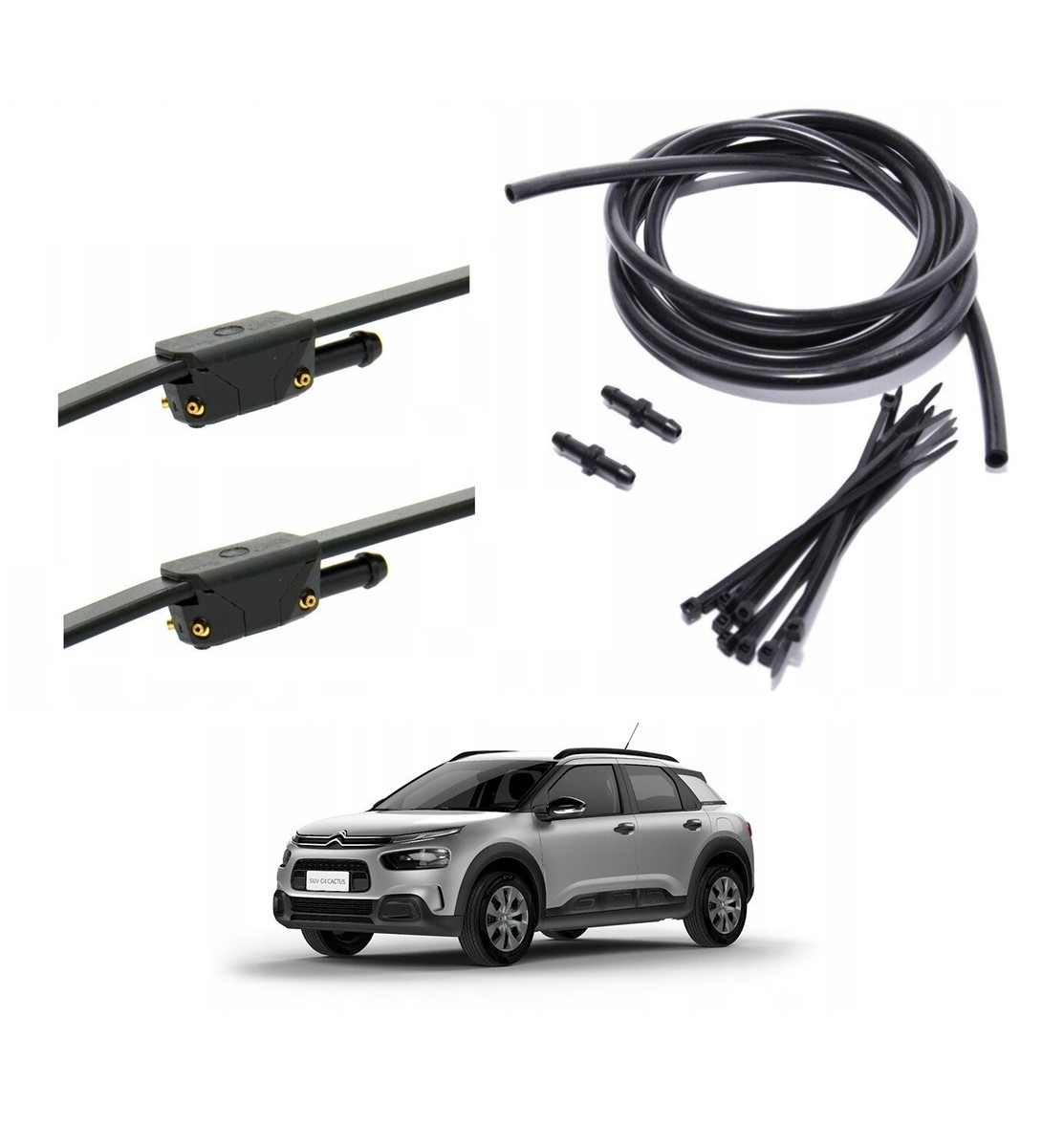 SET WISCHERARM Spritzdse Scheibenwaschanlage Schlauch fr Citroen C4 Cactus  | eBay.de