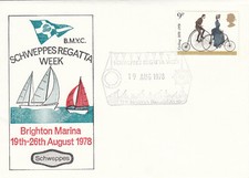 Schweppes Regata Brighton Marina GB Cover 1978 (104291)