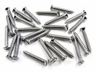 FORD TRUCK Chrome Interior Screws- #8 x 1" Long- #6 Oval Head- 25 screws- #280