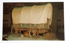 Covered Wagon Jefferson Ntl Expansion Memorial Gateway Arch MO Postcard c1970s