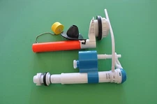 Saniflow 2-inch, 2 piece toilet Flush Valve & Fill Valve w/Gasket, Bolts & Nuts