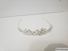 Beautiful David's Bridal 199 Tiara Floral Rhinestones  Crystal Headpiece