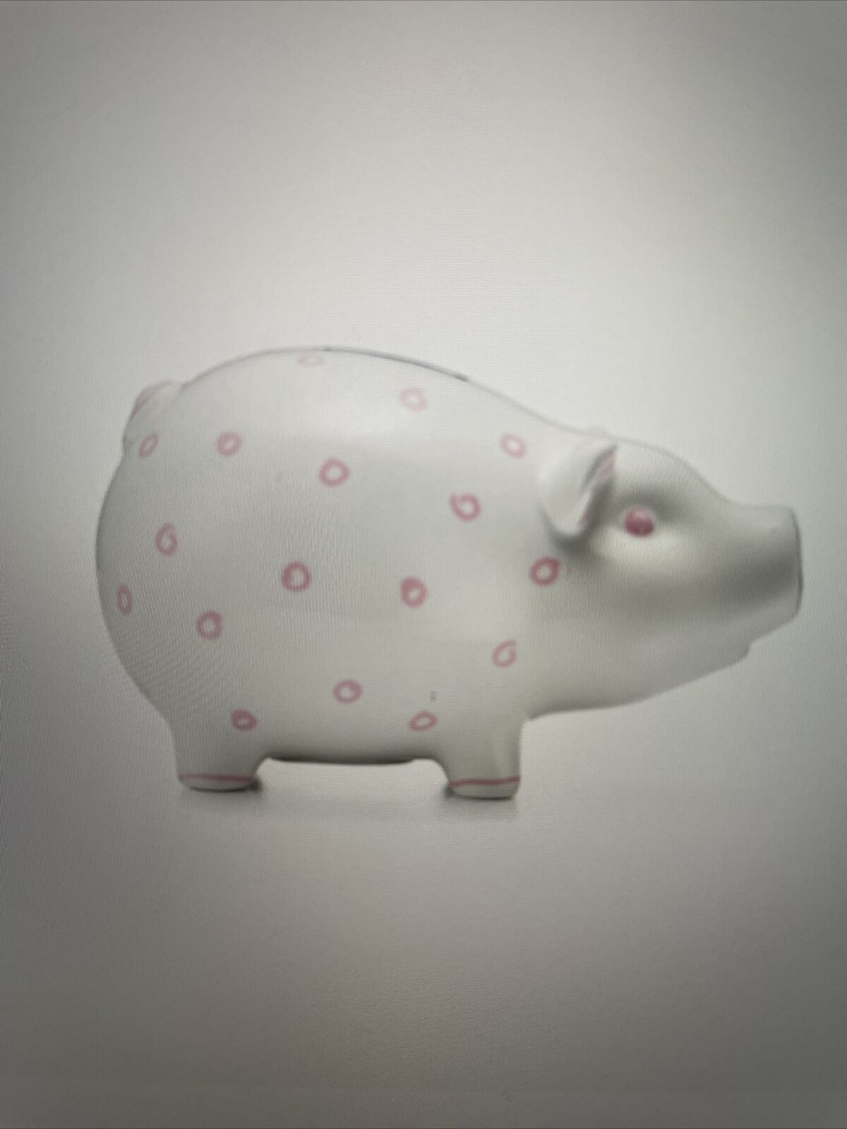 Color Block piggy bank in earthenware.