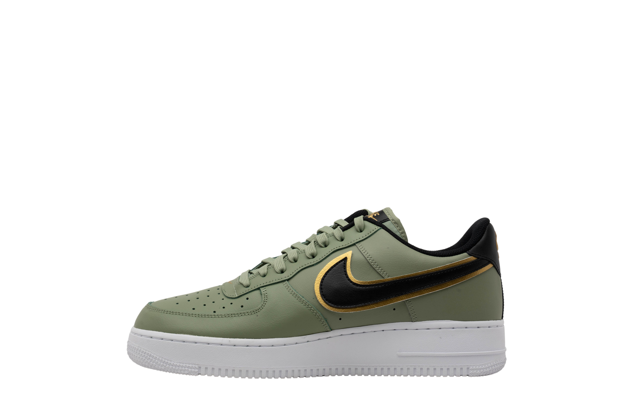 Nike Air Force 1 Low '07 LV8 Double Swoosh - Oil Green / Gold