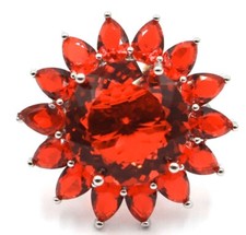 Sterling Silver.925 Red Ruby Ring