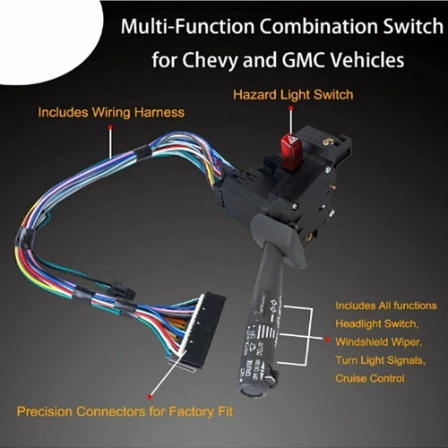 Cruise Control Wiper Turn Signal Switch ForChevy Silverado GMC Sierra 1500 2500 - Bild 8 von 10