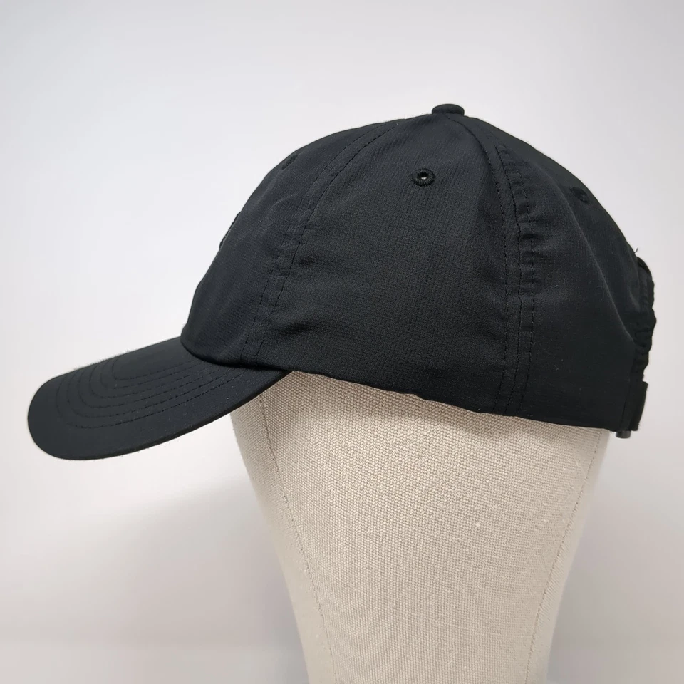 Gorra de béisbol Mizuno Strapback negra talla única ajustable bordada imperial Foto 3 de 4