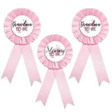 Mommy to Be Tinplate Badge Pin - Grandma to Be, Mom to Be, Baby Shower Button...