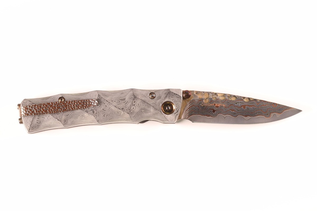 Mcusta Seki Japan MC-33TD 25th Anniversary Damascus Handle Folding