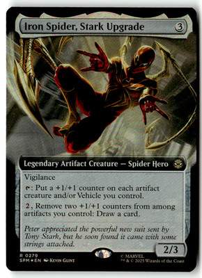 Magic the Gathering MTG Marvel's Spider Man 0279 Iron Spider, Stark Upgrade Foil