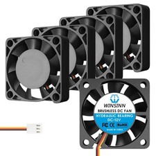 Efficient 40mm 12V Hydraulic Bearing Fan - 5 Pack for Reliable Cooling Solutions
