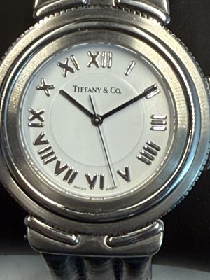 Tiffany & Co. Vintage Steel Intaglio Timepiece All Original ( 3609 )