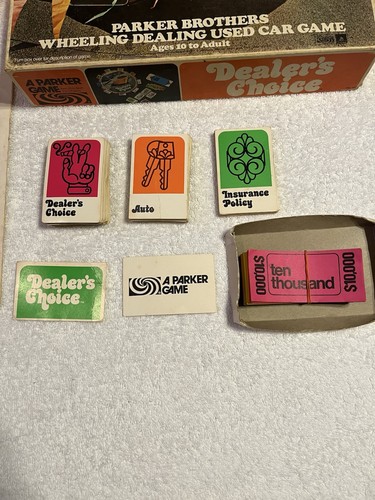 Dealer’s Choice Vintage Board Game Parker Brothers #14 Used Cars COMPLETE 1972 - Picture 6 of 14