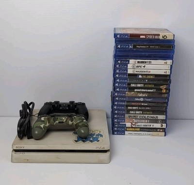 Sony PlayStation 4 Console + 22 Games + 2 Controllers CUH-2015A
