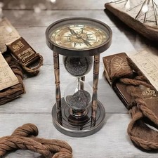 Sand Timer Hourglass Brass