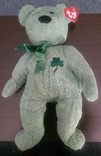 TY Beanie Buddy LARGE SHAMROCK 20" Teddy Bear Clover Irish 2001 Tush Tag NEW TAG