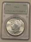 1924-P Peace Dollar. PCGS MS-64.  Rattler. Beauty.  Luster. 👀