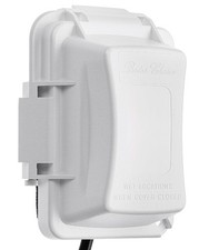 Bates Choice Weatherproof Electrical Outlet Cover, 1-Gang, 1 Pack, White