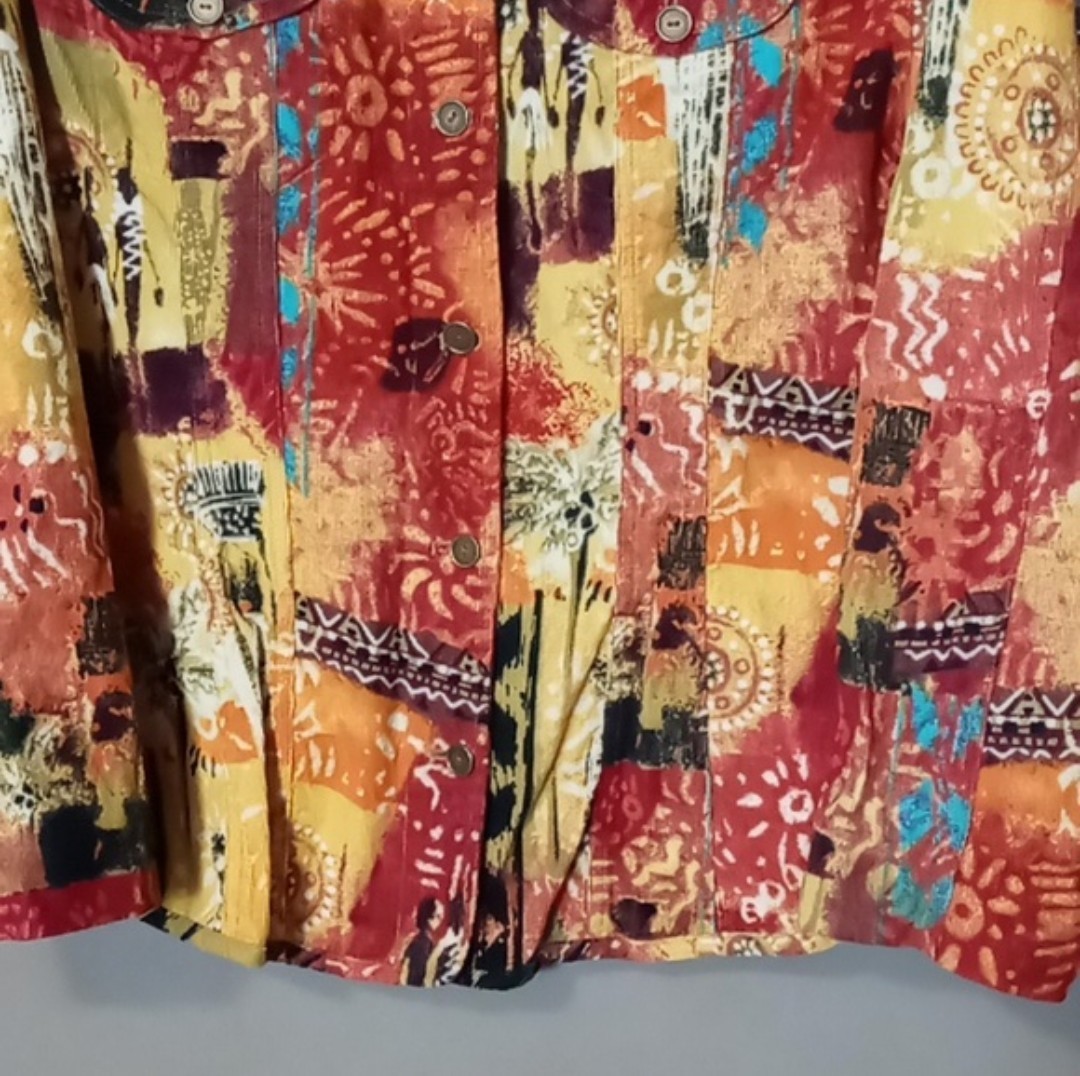 Chico's Multi Colored/Patterned Full Button Jacke… - image 6