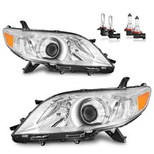 Gruppo Fari Anteriori per Toyota Siena 2011-2020 Ricambio Faro con Amb...
