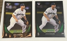 (2) Kyle Seager 2011 Bowman Chrome Draft Picks & Prospects Rookie Card Mariners. rookie card picture