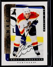 1996-97 Pinnacle Be a Player #138 Rhett Warrener Autographs