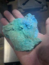 Turquoise Eilat rough slab 174 grams; lapidary