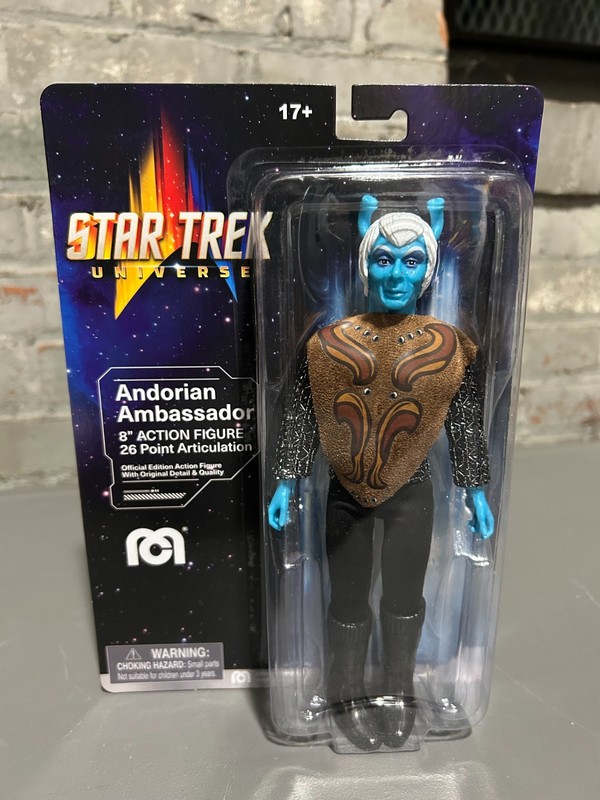 STAR TREK MEGO 8" 2023 ANDORIAN AMBASSADOR MINTY NEW