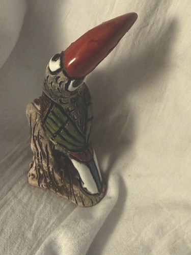 Vintage Toucan Bird From Venezuela Ceramic Pottery Figurine