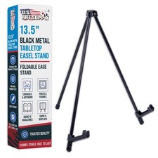 14" Steel Tabletop Instant Display Easel, Portable Tripod Stand, Pictures, Signs