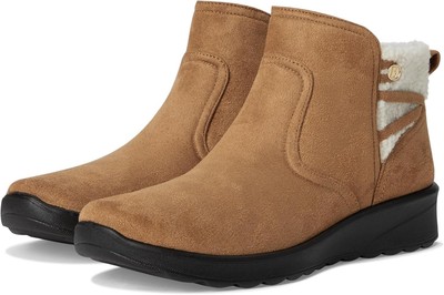 Bzees Women's Grand Cozy Ankle Boot Whiskey Tan 10W