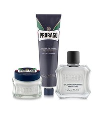 Proraso Shaving Cream, Aloe Vera  Vitamin E, tube Pre  After shave Balm- BLUE