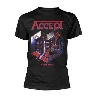 Accept 'Metal Heart 1' T shirt Black Cotton All size S-5XL O85