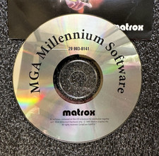 Matrox MGA MILLENNIUM SOFTWARE CD DISC