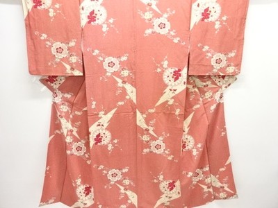 7781935: JAPANESE KIMONO / ANTIQUE KIMONO / SILK / KIKU & UME