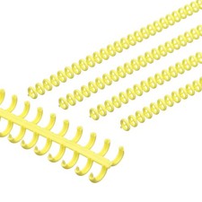 8.5mm(1/3") Spiral Binding Coils, 15 Pcs Spirals 20-25 Sheet, Yellow