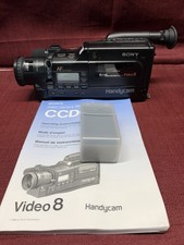 Sony Handycam CCD-F50 Video8 Camcorder 8x Zoom Auto Focus W/ Manual Bat. Parts