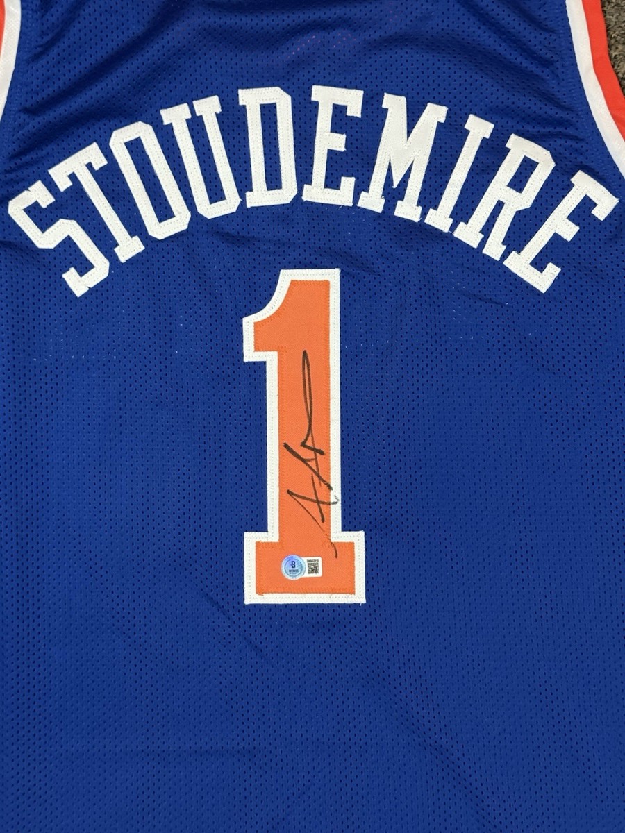 AMARE STOUDEMIRE SIGNED CUSTOM NEW YORK KNICKS JERSEY W/ BAS Cert