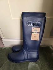 Town and Country Deluxe Burford Wellington Boots Navy Blue, UK Size 11 Wellies