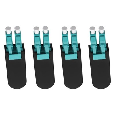 4 PCS LC Fiber Optic Loopback Adapter Tester Multimode OM3/OM4 UPC Plug