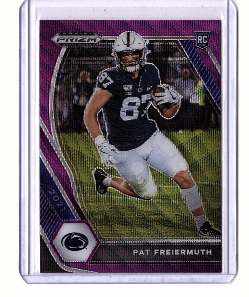 Pat Freiermuth RC 2021 Panini Prizm Draft Picks #127 Purple Wave Prizm