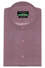 Mens Vintage Band Mandarin Collar Herringbone 1900 Fashion Formal Business Shirt