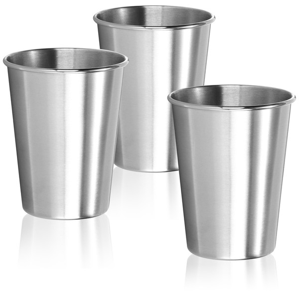 Wilhelm Sell 6X Edelstahl-Trinkbecher - Becher Aus Edelstahl 304-image