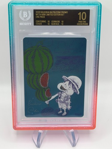 WATERMELON LUFFY ONE PIECE NATSUCOMI META-KIRA BLACK LABEL BGS 10 POP 1 Q6121
