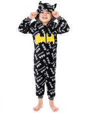 DC Comics Batman Applique Logo & Logo All-Over Print All In One Jumpsuit Boys